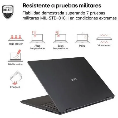 LG Gram 16ZD90T-G.AX88B Portátil 16WQXGA Intel Core Ultra 7 32GB RAM 1TB SSD Negro